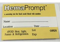 HemaPrompt Yellow Card
